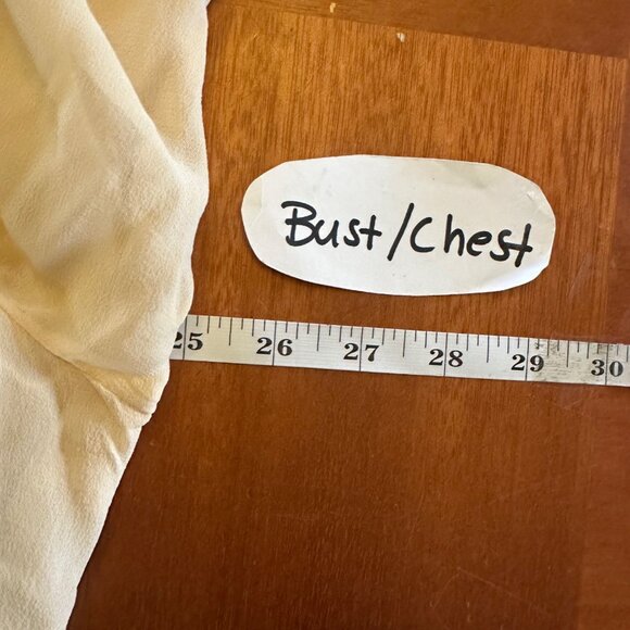 Liz Claiborne vintage 90s silk Sheer Cream Blouse W/ Lace Trim Pleated Front 2X - Picture 4 of 6